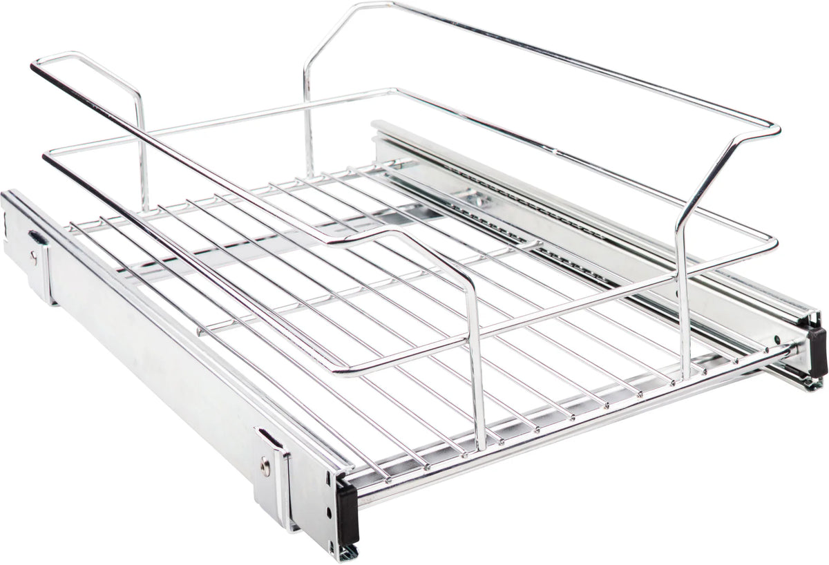 11-Min Organizers 12'' Metal Pullout Basket MBPO15-R