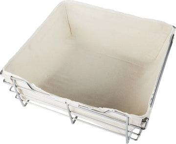 Pullout Closet Baskets Cloth Basket Liner for 16''D x 17''W x 11''H Closet Pullout Basket BCL-161711-TAN