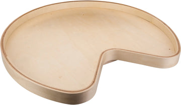 LazySusans 32'' Kidney Banded Wood Lazy Susan Shelf with Swivel BLSK32-S