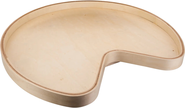 LazySusans 32'' Kidney Banded Wood Lazy Susan Shelf with Swivel BLSK32-S