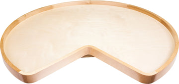LazySusans 28'' Kidney Wood Lazy Susan Shelf with Swivel LSK28-S