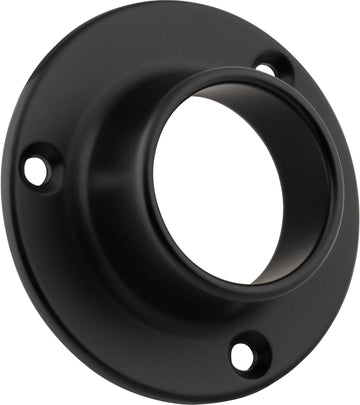 Closet Rod Brackets Matte Black Closed Screw-In Mounting Bracket for 1-5/16'' Round Closet Rods M7360-MB