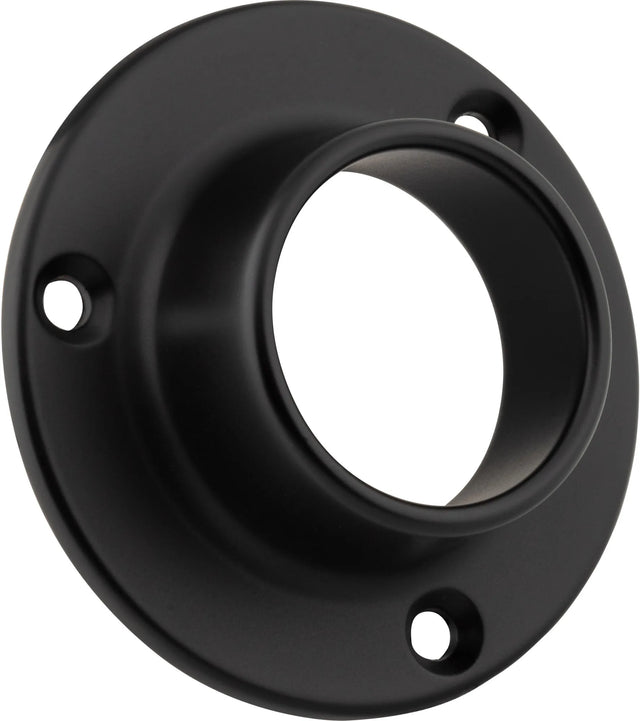 Closet Rod Brackets Matte Black Closed Screw-In Mounting Bracket for 1-5/16'' Round Closet Rods M7360-MB