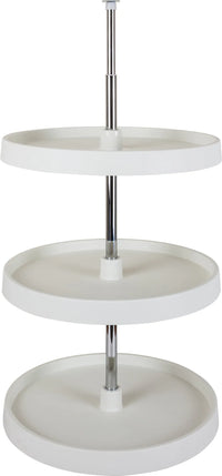 LazySusans 18'' Round Three-Shelf Plastic Lazy Susan Set PLSR2318