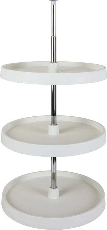 LazySusans 18'' Round Three-Shelf Plastic Lazy Susan Set PLSR2318
