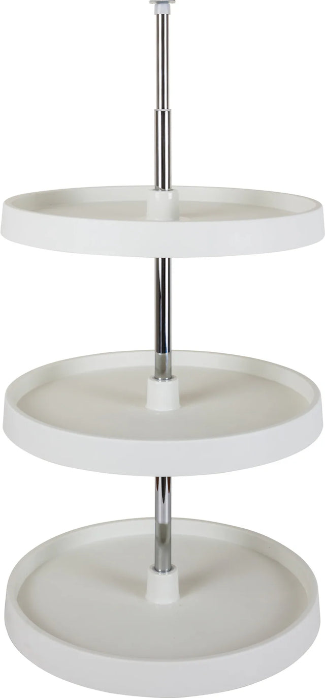 LazySusans 18'' Round Three-Shelf Plastic Lazy Susan Set PLSR2318