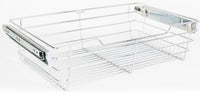 Pullout Closet Baskets Closet Pullout Basket with Slides 16''D x 29''W x 6''H
