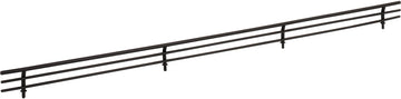 Shoe Fences 29'' Wide Matte Black Wire Shoe Fence for Shelving SF29-MB