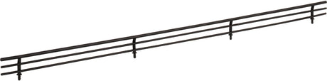 Shoe Fences 29'' Wide Matte Black Wire Shoe Fence for Shelving SF29-MB