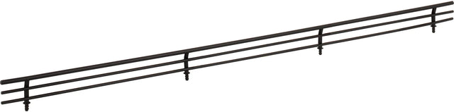 Shoe Fences 29'' Wide Matte Black Wire Shoe Fence for Shelving SF29-MB