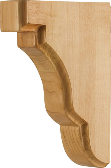 1-3/4'' W x 5'' D x 7'' H Maple Square Edge Corbel CORSQ-1MP