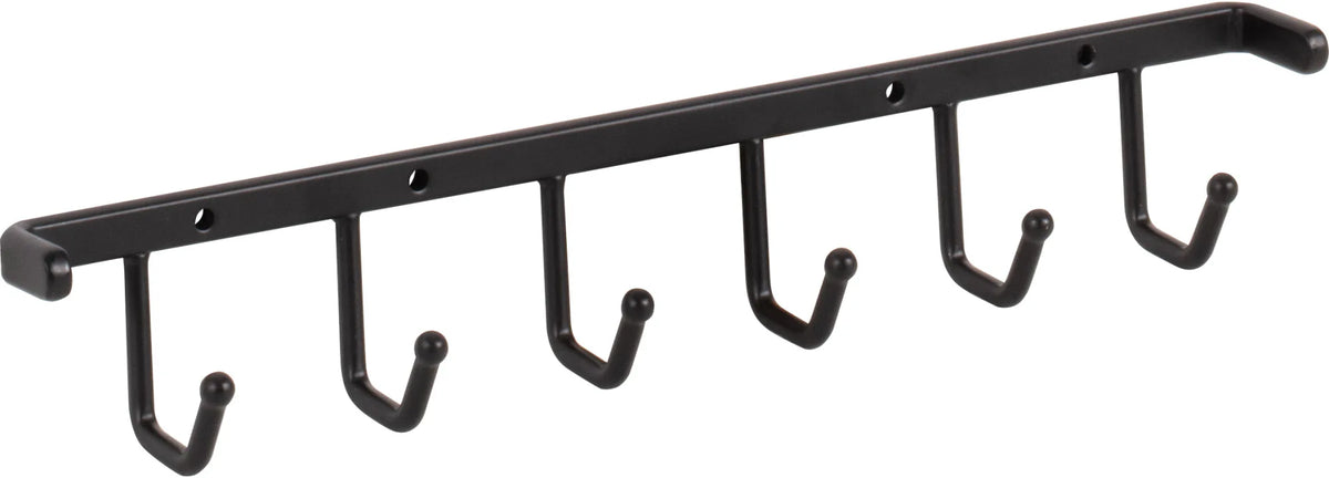 Tie, Belt, & Pant Organizers Matte Black Screw-Mount Belt Rack 296B-MB