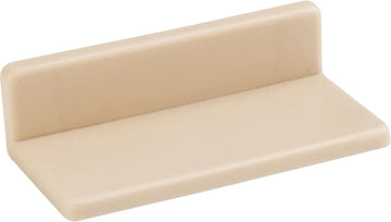 2-1/8'' x 1'' x 1/2'' Beige Plastic Cover For Drawer Bracket 1996