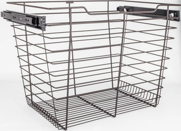 Pullout Closet Baskets Closet Pullout Basket with Slides 14''D x 23''W x 17''H