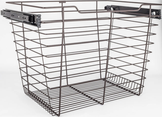 Pullout Closet Baskets Closet Pullout Basket with Slides 14''D x 23''W x 17''H