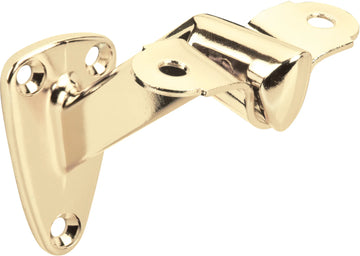 1-7/16'' x 2-1/2'' Heavy Duty Handrail Bracket with 3-3/8'' Projection - Polished Brass HRB01-PB