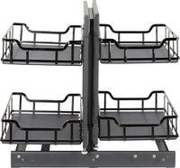 15'' Black Nickel STORAGE WITH STYLE® Blind Corner Organizer SWS-BCS15BN