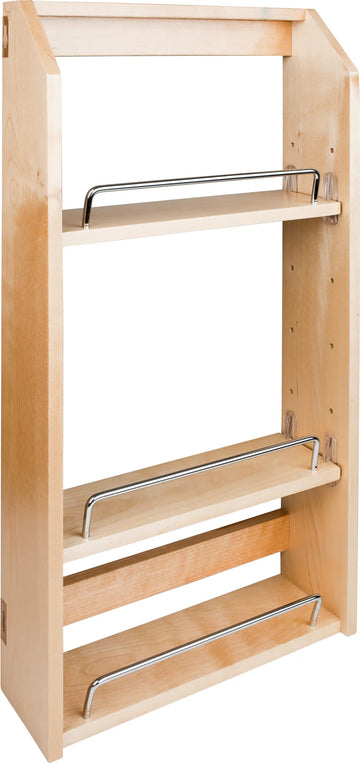 Door-Mounted Racks 15'' Wood Door Mount Spice Rack SPR15A