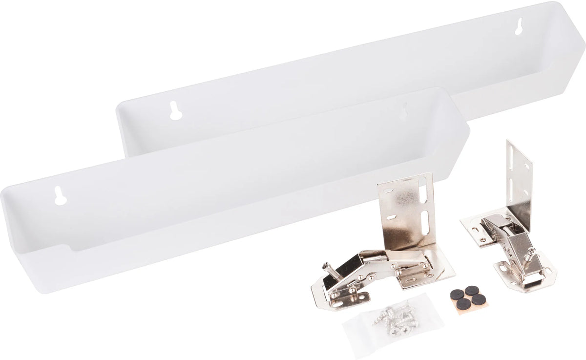 11-Min Organizers 14-13/16'' Slim Depth Plastic Tip-Out Tray Kit for Sink Front TO14S-R