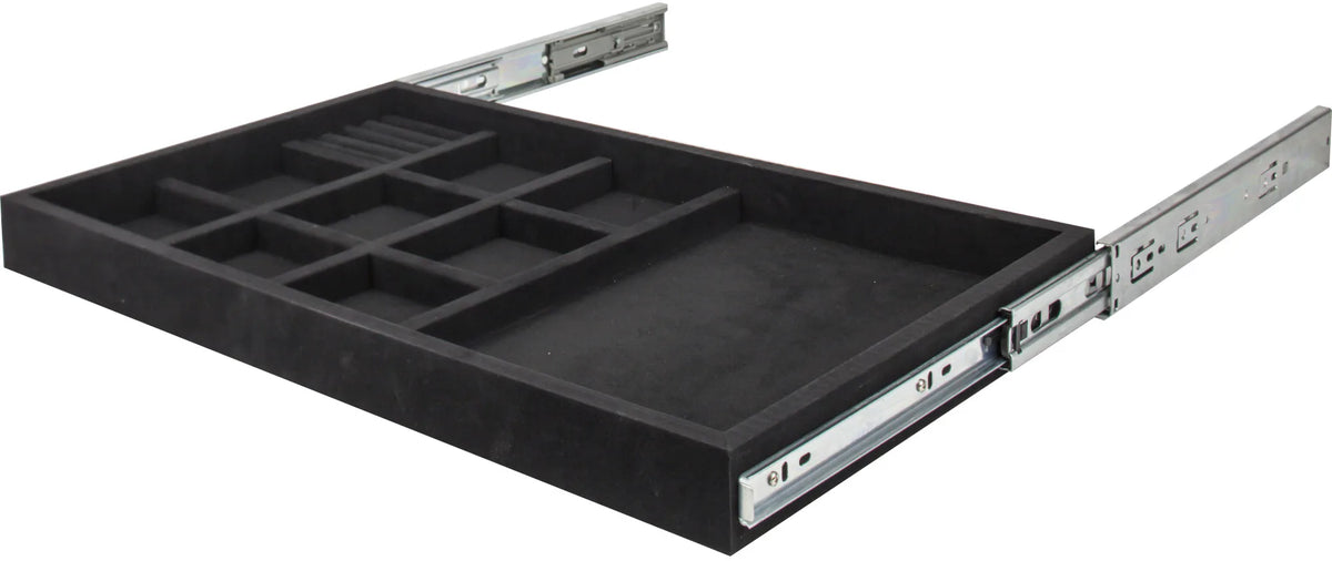 Jewelry Trays Felt 10-Compartment Jewelry Organizer Drawer
