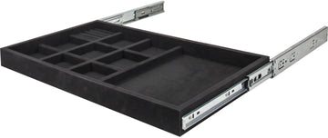 Jewelry Trays Felt 10-Compartment Jewelry Organizer Drawer