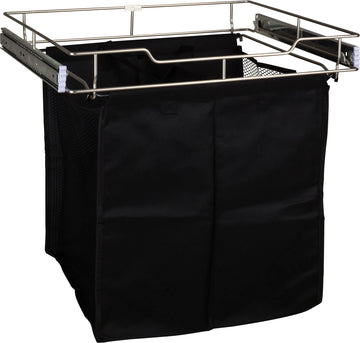 Hampers 18'' Deep Pullout Canvas Hamper with Removable Laundry Bag