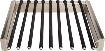 Tie, Belt, & Pant Organizers Satin Nickel 18'' Wide Pant Rack PPR-1814-SN