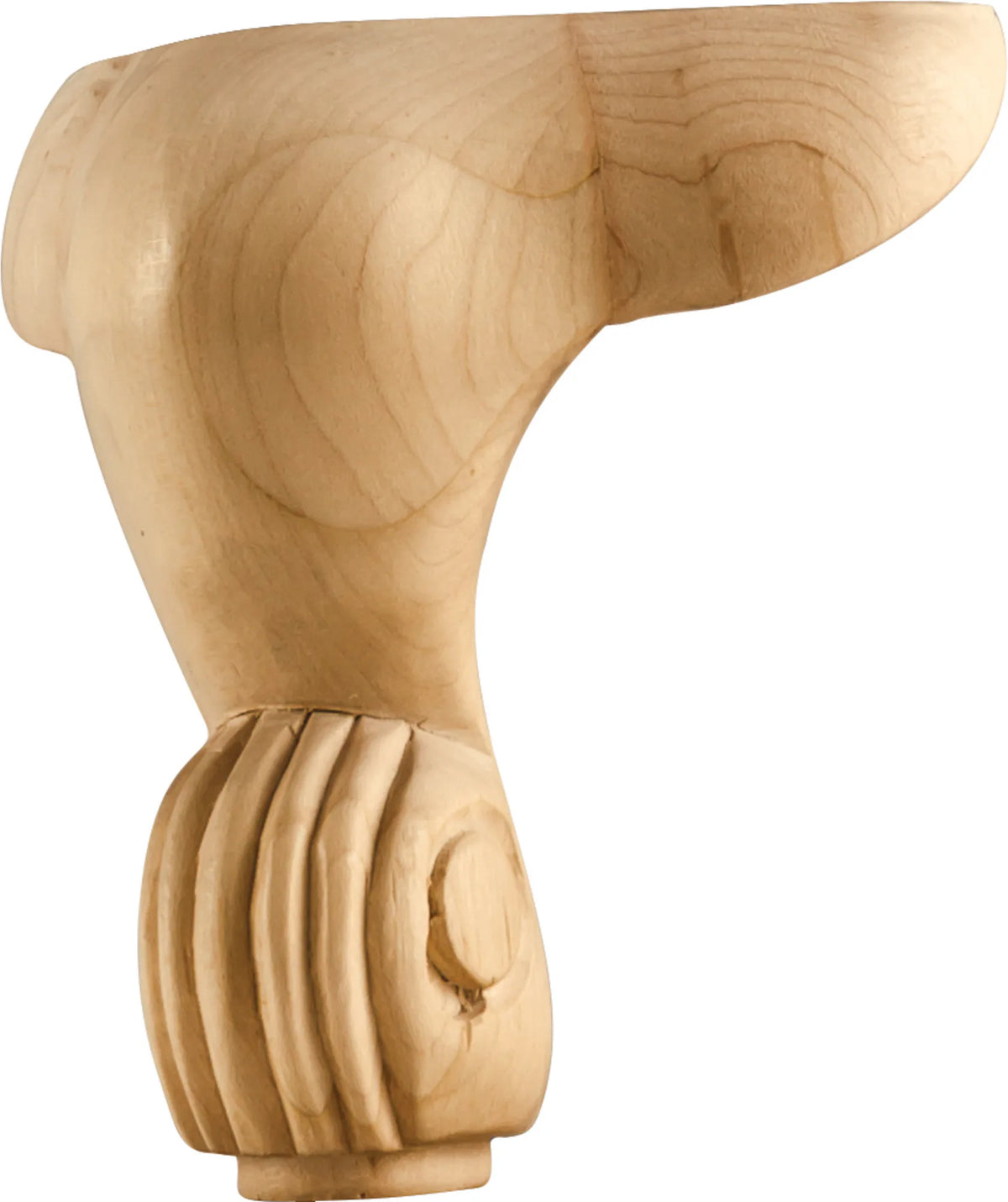 5'' W x 5'' D x 6'' H Oak French Cut Leg WLF60OK