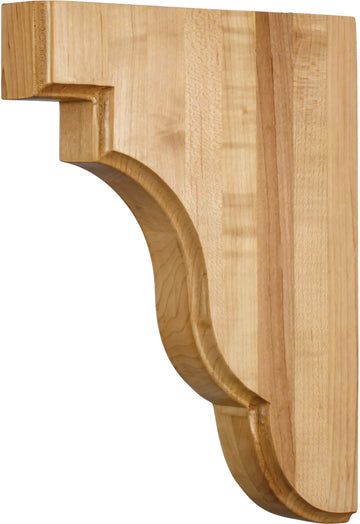 1-3/4'' W x 8-1/2'' D x 11'' H Rubberwood Square Edge Corbel CORSQ-3RW