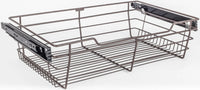 Pullout Closet Baskets Closet Pullout Basket with Slides 16''D x 23''W x 6''H