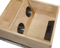 Powered Organizer 15'' Powered Vanity Drawer PVGD15-SC