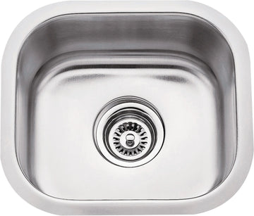 13'' L x 14-1/2'' W x 7'' D Undermount 18 Gauge Stainless Steel Single Bowl Sink 869