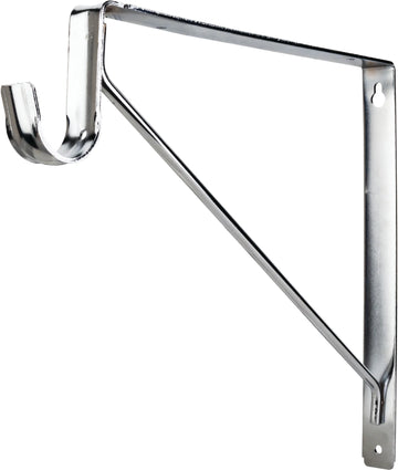 Closet Rod Brackets Chrome Shelf Bracket with Rod Support for 1-5/16'' Round Closet Rods 1516CH