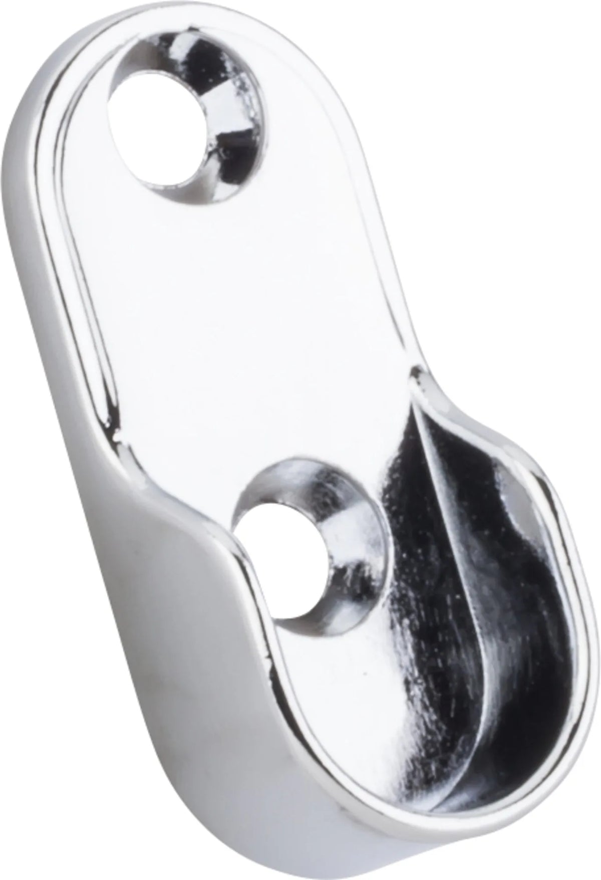 Closet Rod Brackets Chrome Screw-In Mounting Bracket for Oval Closet Rods M7175