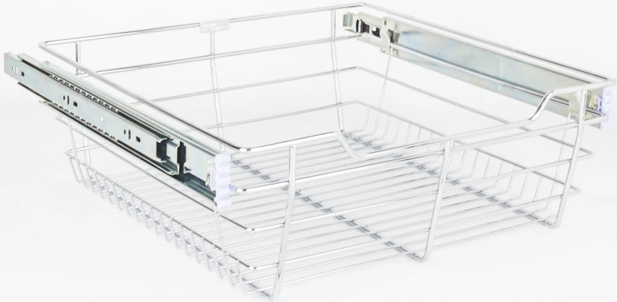 Pullout Closet Baskets Closet Pullout Basket with Slides 14''D x 17''W x 6''H