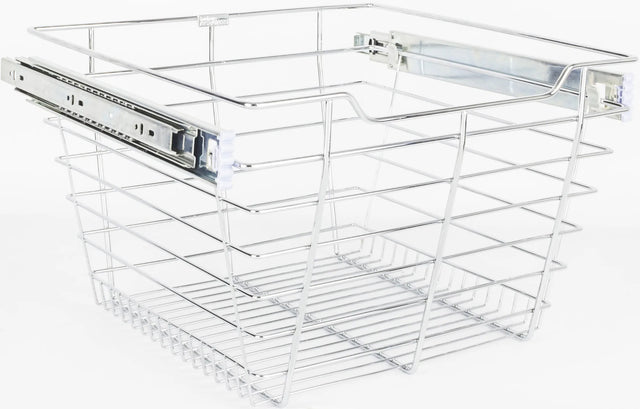 Pullout Closet Baskets Closet Pullout Basket with Slides 16''D x 17''W x 11''H