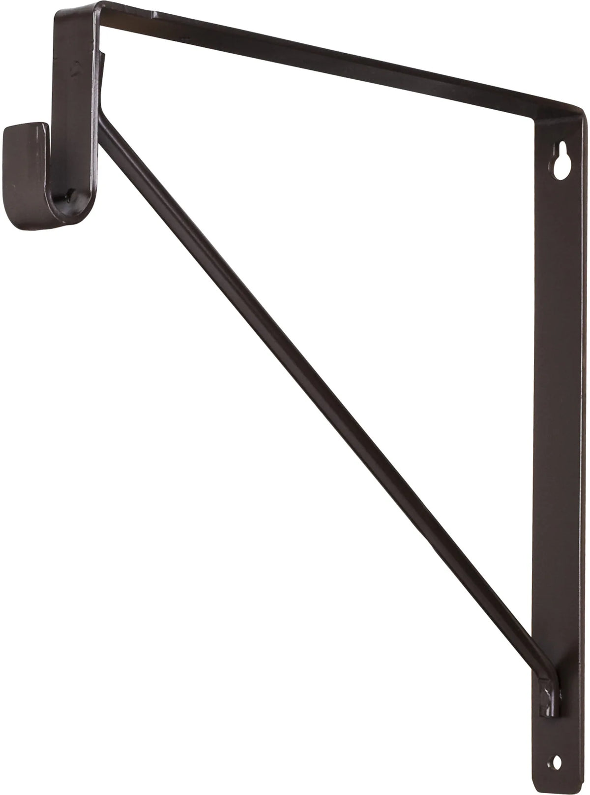 Closet Rod Brackets Shelf Bracket with Rod Support for Oval Closet Rods