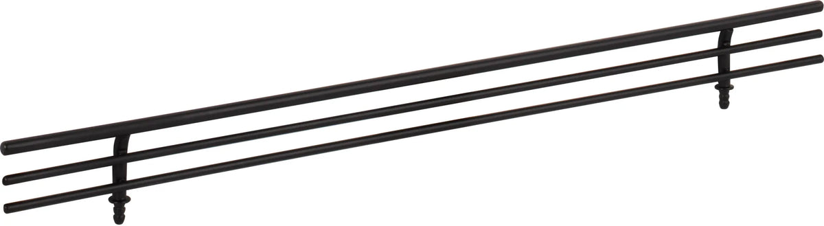 Shoe Fences 17'' Wide Matte Black Wire Shoe Fence for Shelving SF17-MB
