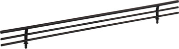 Shoe Fences 17'' Wide Matte Black Wire Shoe Fence for Shelving SF17-MB