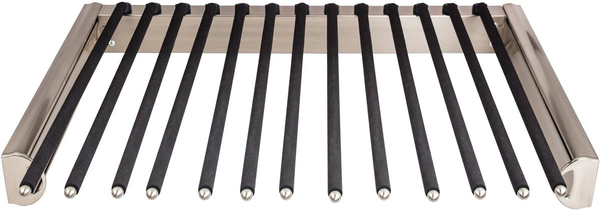 Tie, Belt, & Pant Organizers Satin Nickel 24'' Wide Pant Rack PPR-2414-SN