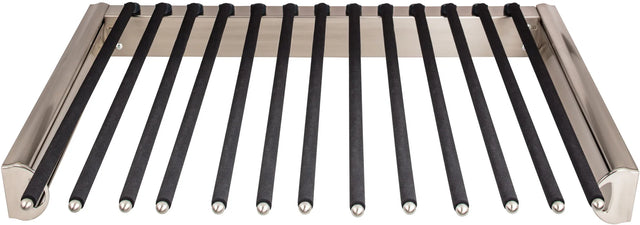 Tie, Belt, & Pant Organizers Satin Nickel 24'' Wide Pant Rack PPR-2414-SN