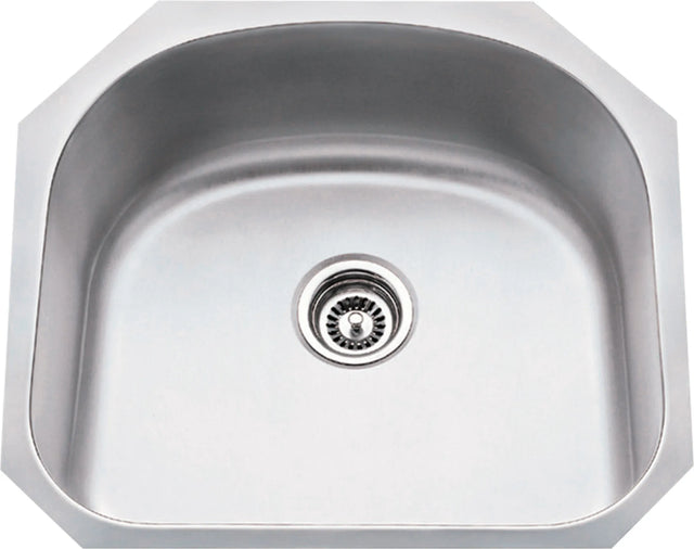 23-1/4'' L x 20-7/8'' W x 9'' D Undermount 18 Gauge Stainless Steel Single Bowl Sink 861