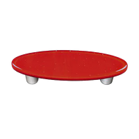 Brick Red Oval Pull
