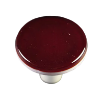 Garnet Red Round Knob