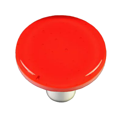Transparent Orange Round Knob