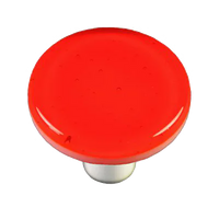 Transparent Orange Round Knob