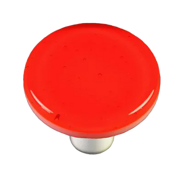 Transparent Orange Round Knob