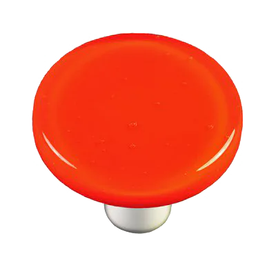 Opal Orange Round Knob