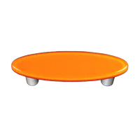 Pumpkin Orange Oval Pull