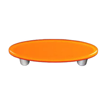 Pumpkin Orange Oval Pull